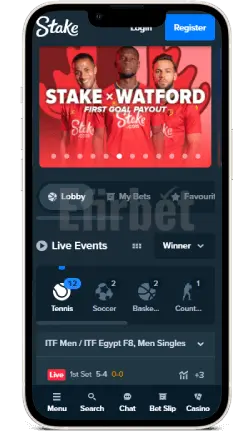 application mobile au stake casino