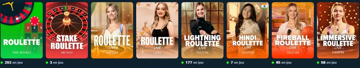 Roulette au Stake casino