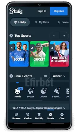 meilleure application mobile au Stake casino